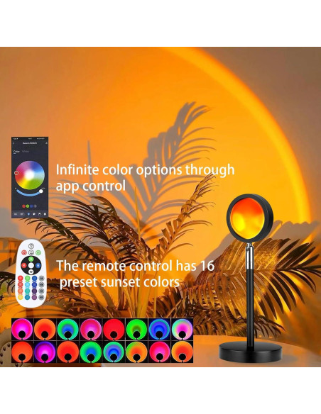Proyector de Lámpara de Atardecer Spacenight 6W USB Control Remoto