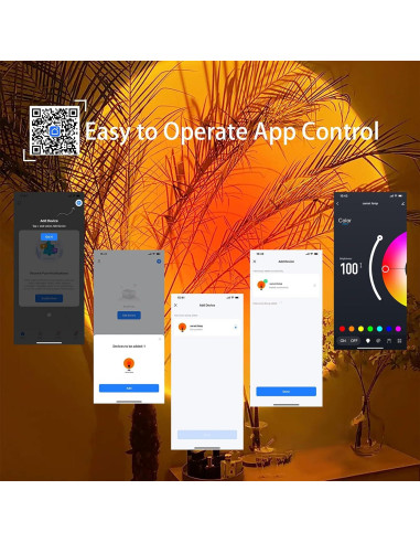 Proyector de Lámpara de Atardecer Spacenight 6W USB Control Remoto