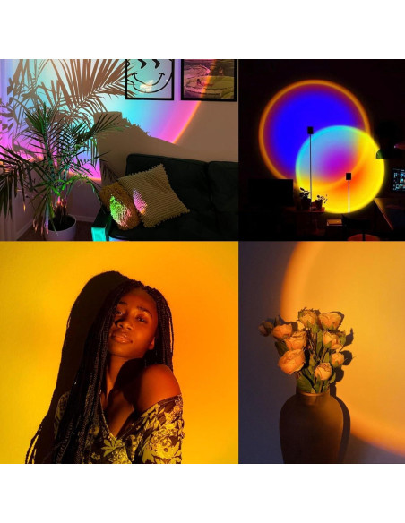 Proyector de Lámpara de Atardecer Spacenight 6W USB Control Remoto