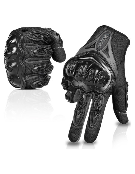 Guantes de Moto IRON JIA'S AXE-10 Negros Medianos Transpirables