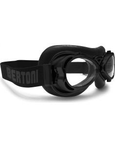 Gafas de Moto Bertoni AF77 Unisex Antivaho Negro Mate 2