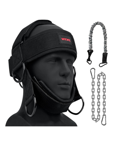 Arnés para Cuello WKWE Ajustable con Cadena de Acero 99 cm