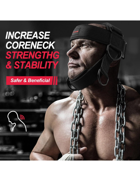 Arnés para Cuello WKWE Ajustable con Cadena de Acero 99 cm