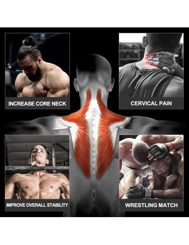 Arnés para Cuello WKWE Ajustable con Cadena de Acero 99 cm