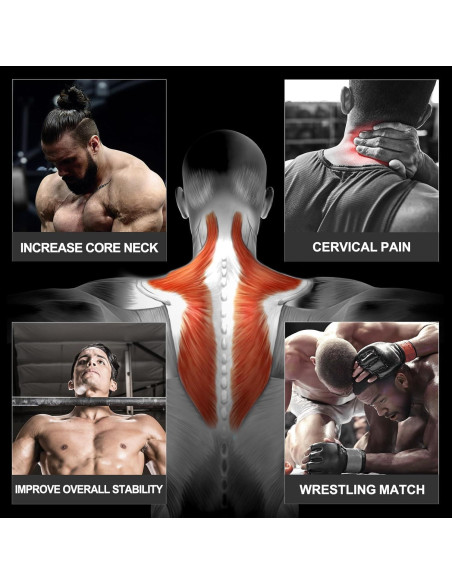 Arnés para Cuello WKWE Ajustable con Cadena de Acero 99 cm