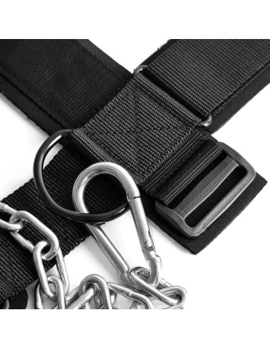 Arnés para Cuello WKWE Ajustable con Cadena de Acero 99 cm