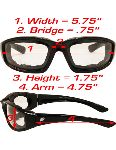 Gafas de Motocicleta Birdz Eyewear Oriole Lentes Azules