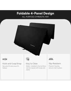 Esteras de Gimnasia Plegables BalanceFrom 3.05m x 1.22m x 5cm 2