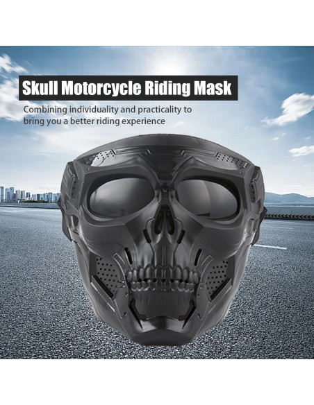 Gafas de Motocicleta Wokyo Anti Niebla con Máscara Facial