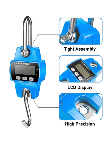 Balanza Digital Colgante ROMECH 300Kg Mini Grúa Portátil