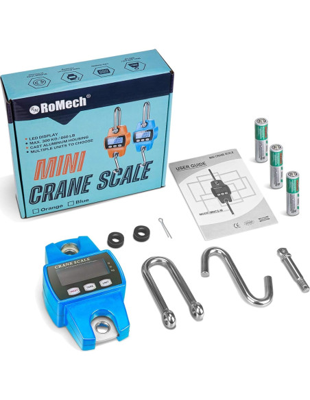 Balanza Digital Colgante ROMECH 300Kg Mini Grúa Portátil