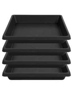 Plato Cuadrado para Plantas 15 cm - 4 Paquete - Feyvdzv