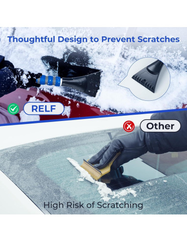 Cepillo de Nieve y Raspador de Hielo RELF 95 cm Extensible