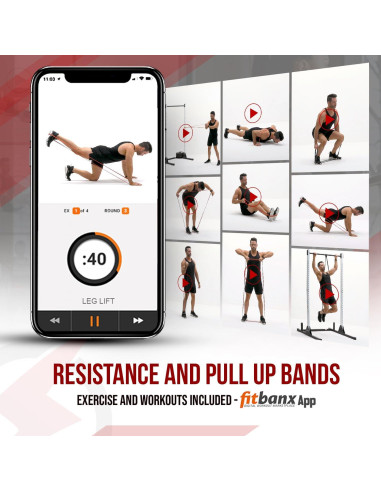 Bandas de Asistencia INTENT SPORTS para Dominadas - Amarillo 5-10 lbs