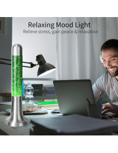 Lámpara de Movimiento Líquido Zhrisezlava 40.64 cm Verde 2