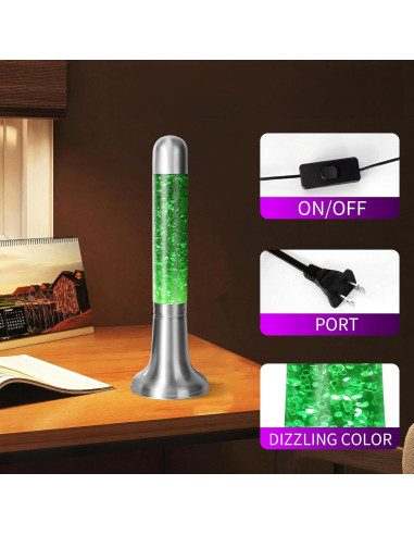 Lámpara de Movimiento Líquido Zhrisezlava 40.64 cm Verde