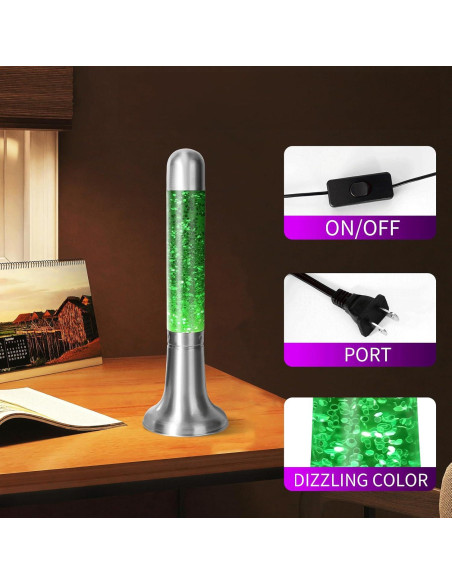 Lámpara de Movimiento Líquido Zhrisezlava 40.64 cm Verde