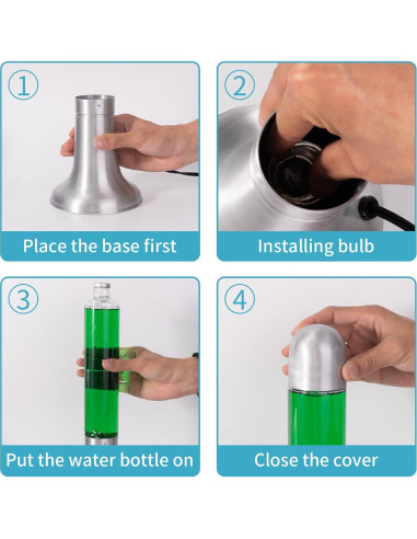 Lámpara de Movimiento Líquido Zhrisezlava 40.64 cm Verde