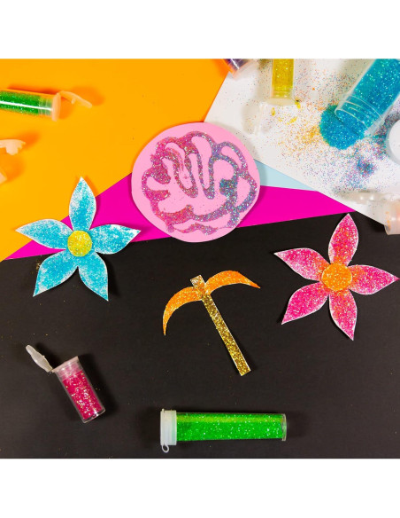 BAZIC Brillo Agitador Neón 30g para Manualidades y Arte