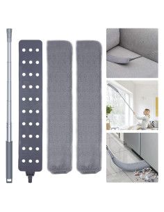 Plumero de Espacio Retráctil AURUZA con 2 Paños de Microfibra