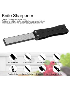 Piedra de Afilar Doble Cara BONKZEBU 400/600 Granos Plegable 2