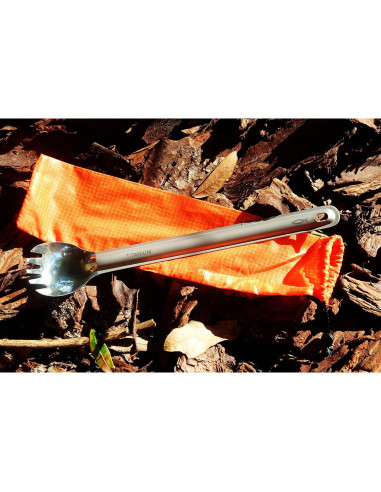 Spork de Titanio Savior Survival Gear - Utensilio Multiusos 19g