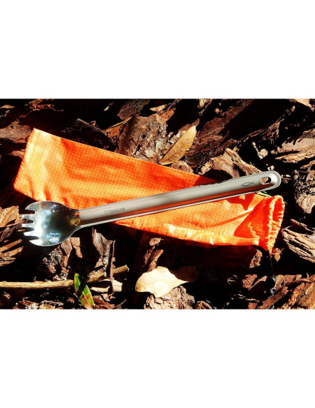 Spork de Titanio Savior Survival Gear - Utensilio Multiusos 19g