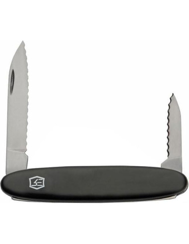 Cuchillo Plegable EDC Genérico 2 Cuchillas ABS Negro