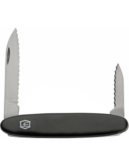 Cuchillo Plegable EDC Genérico 2 Cuchillas ABS Negro