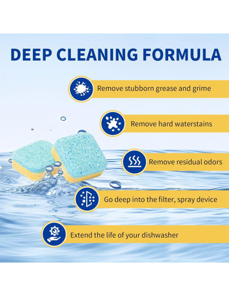 Tabletas Limpiadoras OOOFLOWER para Lavavajillas 20 Unidades