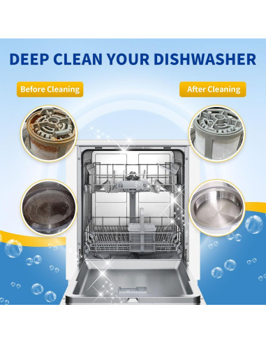 Tabletas Limpiadoras OOOFLOWER para Lavavajillas 20 Unidades