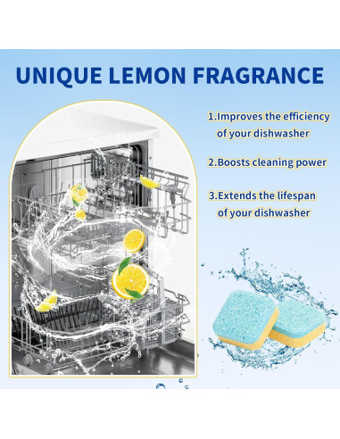 Tabletas Limpiadoras OOOFLOWER para Lavavajillas 20 Unidades