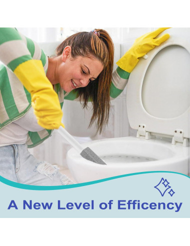 Paquete de 4 piedras pómez Gnvop con mango largo para inodoro