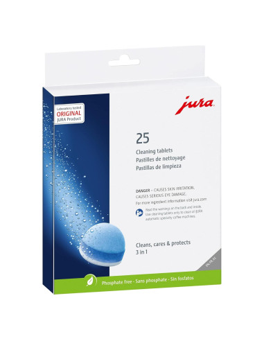 Tabletas de limpieza 3 fases Jura 25053 - Paquete de 25