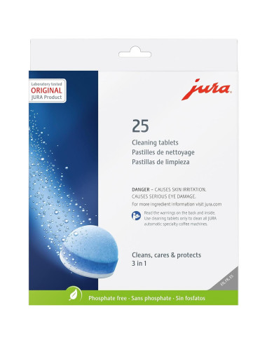 Tabletas de limpieza 3 fases Jura 25053 - Paquete de 25