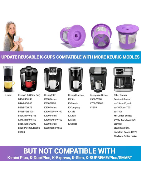 Paquete de 30 tabletas de limpieza Miles Kay + K Cup reutilizable