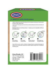 Cápsulas de Limpieza Urnex - 5 Unidades - Compatibles con Keurig 2