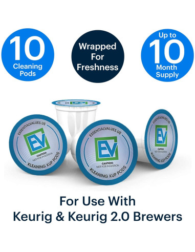 Cápsulas de Limpieza Valores Esenciales para Keurig 10-Pack