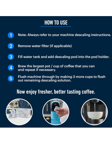 Cápsulas de Limpieza Valores Esenciales para Keurig 10-Pack