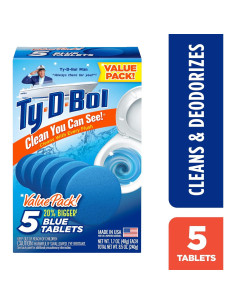 Tabletas Azules Ty-D-Bol 240 g - Limpia y Desodoriza Inodoros 2