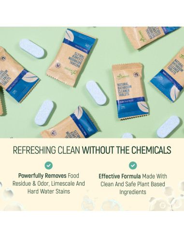 Limpiadores Naturales para Baño BAMBOEARTH - 12 Tabletas Ecológicas