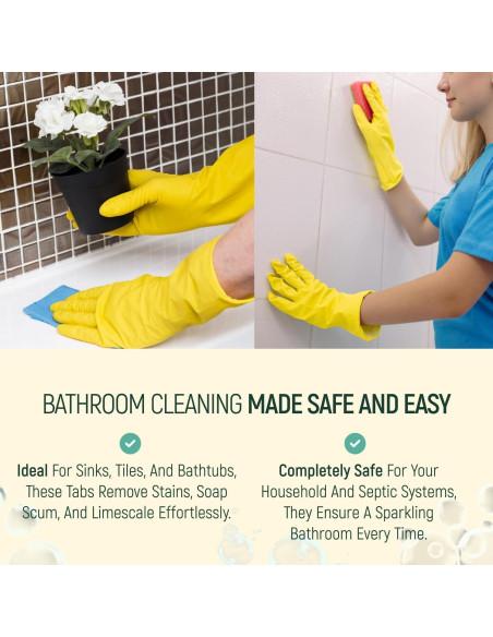 Limpiadores Naturales para Baño BAMBOEARTH - 12 Tabletas Ecológicas