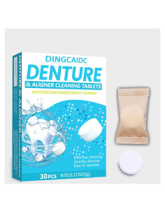 Tabletas de Limpieza Sifuland para Dentaduras y Retenedores - 30 Unidades