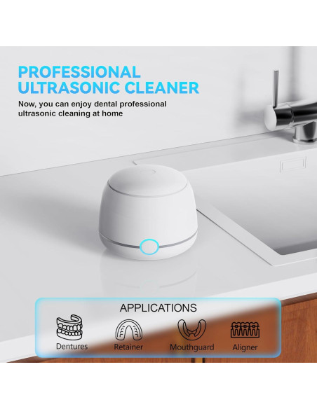 Limpiadora Ultrasónica USRIXITECH para Dentaduras - Blanca