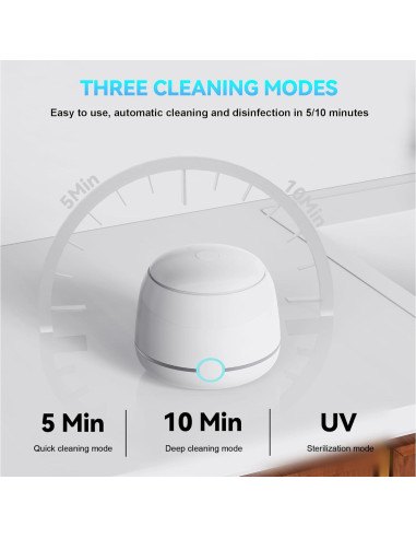 Limpiadora Ultrasónica USRIXITECH para Dentaduras - Blanca