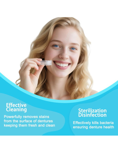 Tabletas de Limpieza Sifuland para Dentaduras y Retenedores - 30 Unidades