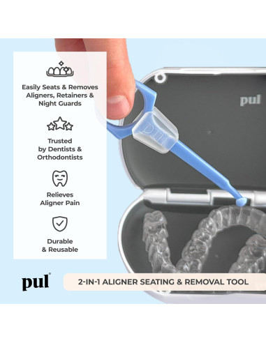 Kit PUL Aligner Care - Estuche Morado + Herramienta 2-en-1