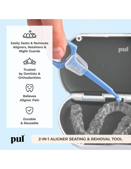 Kit PUL Aligner Care - Estuche Morado + Herramienta 2-en-1