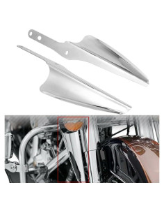 Deflectores de viento HIYOYO cromo para Harley 1995-2023