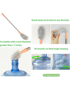 Paquete de 2 cepillos de limpieza isshu 63.5 y 71.1 cm 2